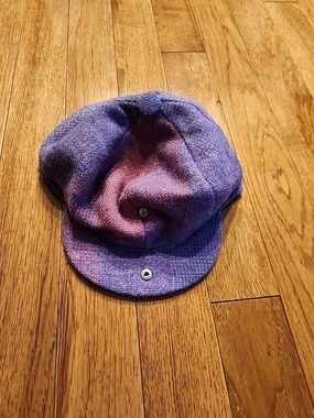 Vintage Avoca Collection Purple Wool Newsboy Cap Large Ireland Men's Size7